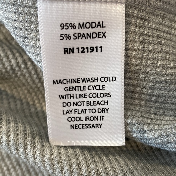 LNA Cherry Drawstring Thermal Top Size S Gray - Picture 11 of 13